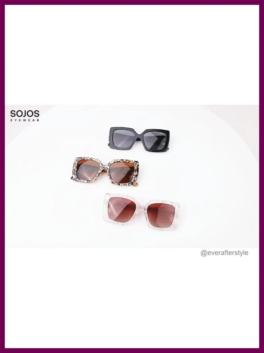 Oversized Polarized Square Acetate Sunglasses Women Retro Trendy UV400